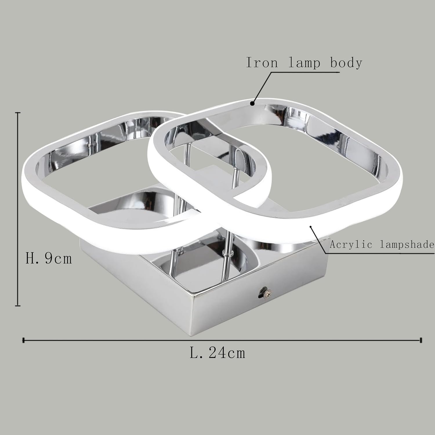 22W Square Motion Sensor Ceiling Light