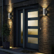 2x Outdoor Up Down Wall Lights