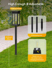 4-Pack Warm White Solar Garden Lights