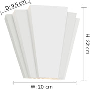Paintable Art Deco Wall Light – Up/Down G9 Sconce