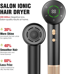 Professional 110,000 RPM Ionic Hair Dryer – Fast, Quiet & Lightweight Blow Dryer