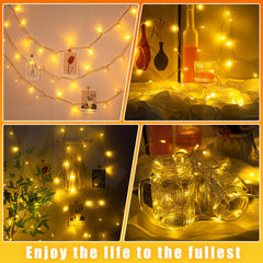 5M 50 LED Battery Operated Fairy String Lights – Warm White