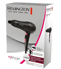 Fast Dry 1900W Ionic Hair Dryer – Lightweight Ceramic Blow Dryer, Black/Pink D2000