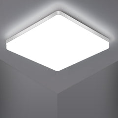 LED Ceiling Light Ultra Slim 24W, Kitchen Ceiling Lights Cold White 6500K, Square Ceiling Lights for Bathroom