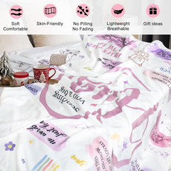 Best Friend Gift Blanket for Women – Flannel Hug Throw, 150x130cm, Birthday & Christmas Present