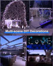 Cool White Solar Fairy Lights