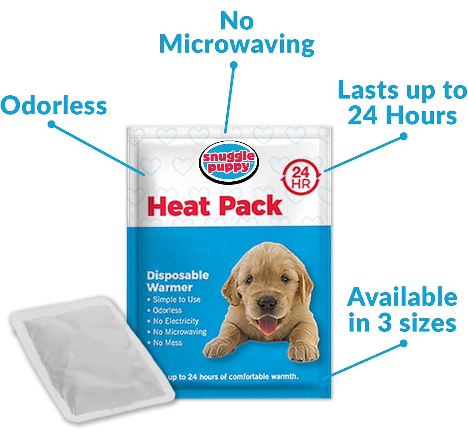 Puppy Heartbeat Stuffed Toy for Dogs, Calming Aid & Anxiety Relief (Brown)