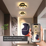 Chic LED Ceiling Light – Modern Dimmable Pendant Light for Living Room & Bedroom | Warm & Cool White Options