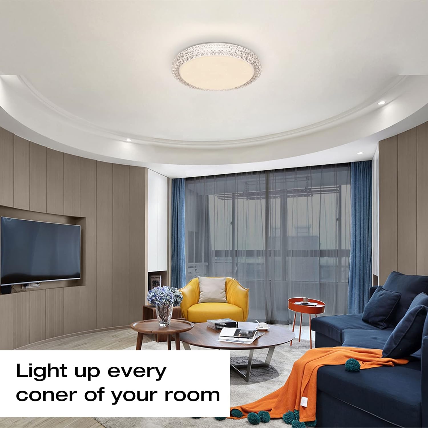 40W Dimmable LED Ceiling Light with Remote Control