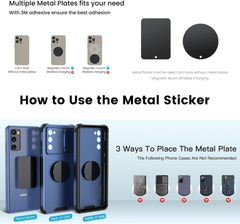 Magnetic Car Phone Mount – Universal Dashboard & Windscreen Holder with 6 Strong Magnets and Telescopic Arm