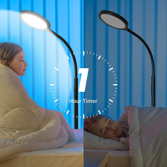 Keepsmile LED Floor Lamp – Dimmable Standing Lamp with Remote & Adjustable Gooseneck
