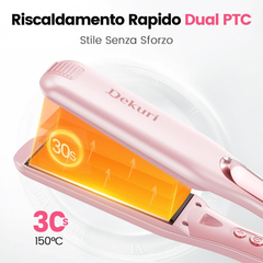 Professional 42mm Wide Plate Hair Straightener – Water-Based Ceramic Flat Iron for Silky, Smooth Hair