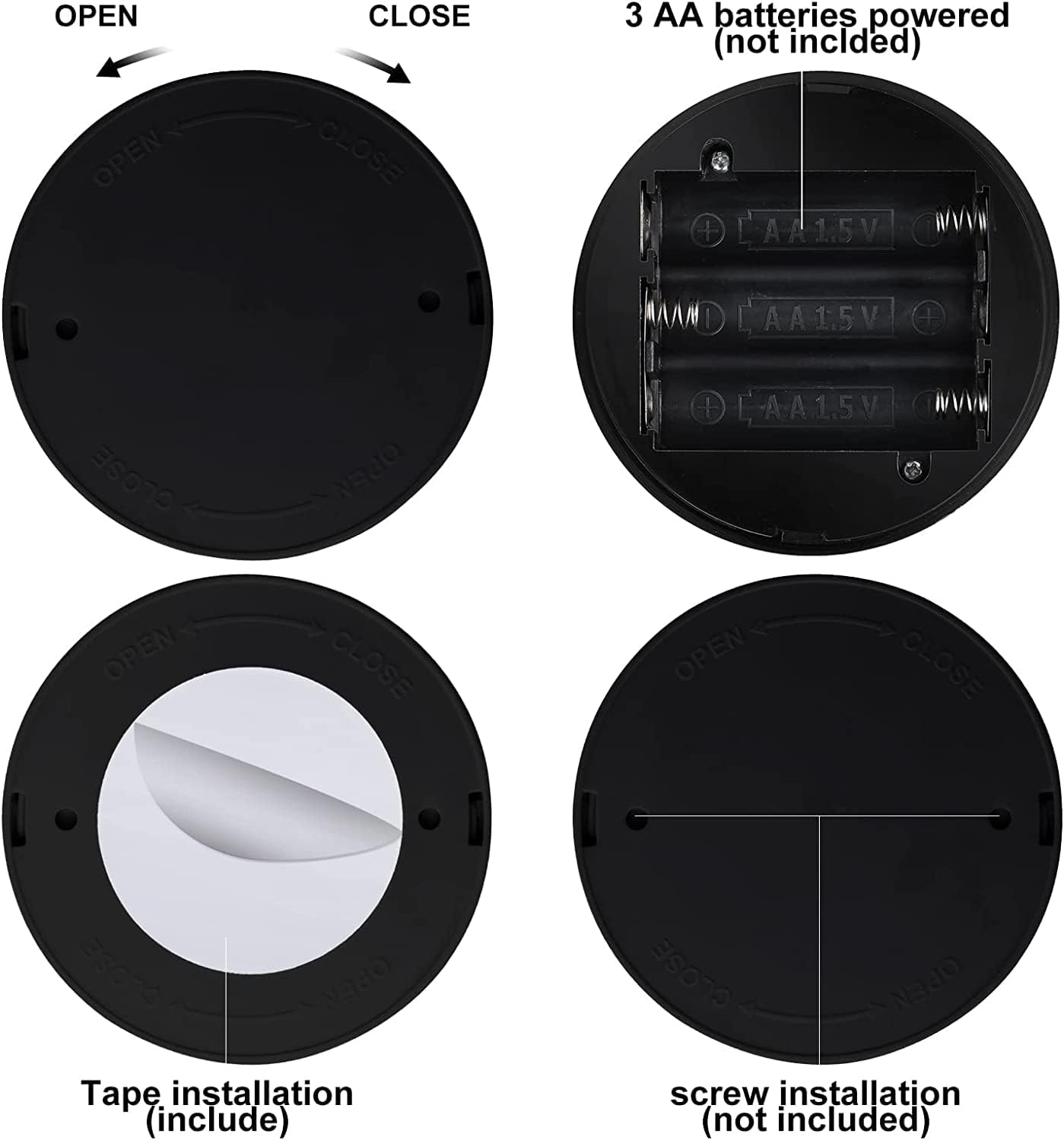 Wireless RGB LED Spotlights with Remote Control, Timer Wall Lights for Hallway, Cupboards  – 2 Pack