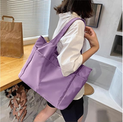 Large Capacity Women’s Tote Bag – Multi-Pocket Shoulder Handbag with Zipper