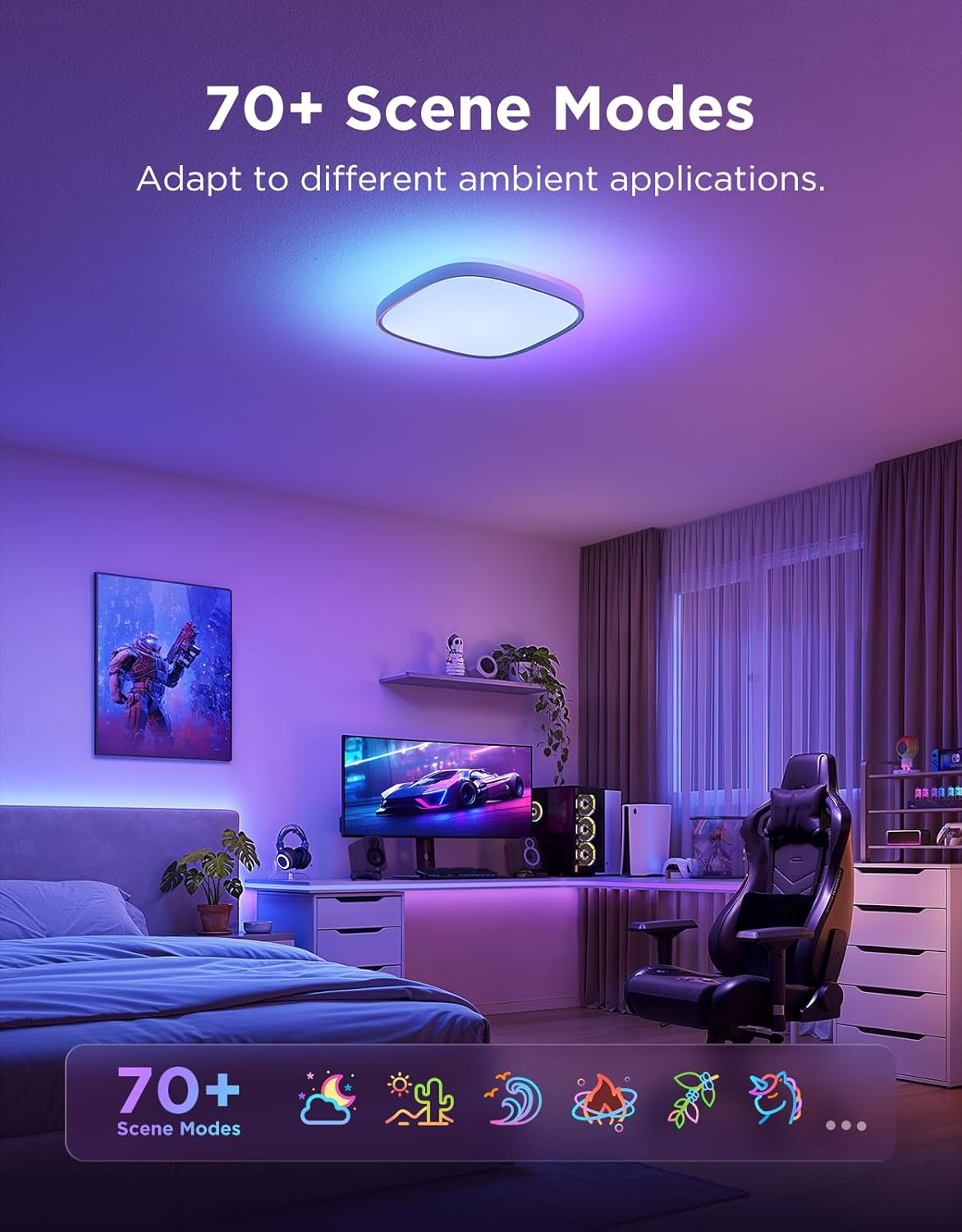 Smart RGBIC 30cm LED Ceiling Light