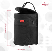 Large 9L Spill-Proof Car Trash Bin – Odor-Free Car Rubbish Can with Removable Liner & Pockets