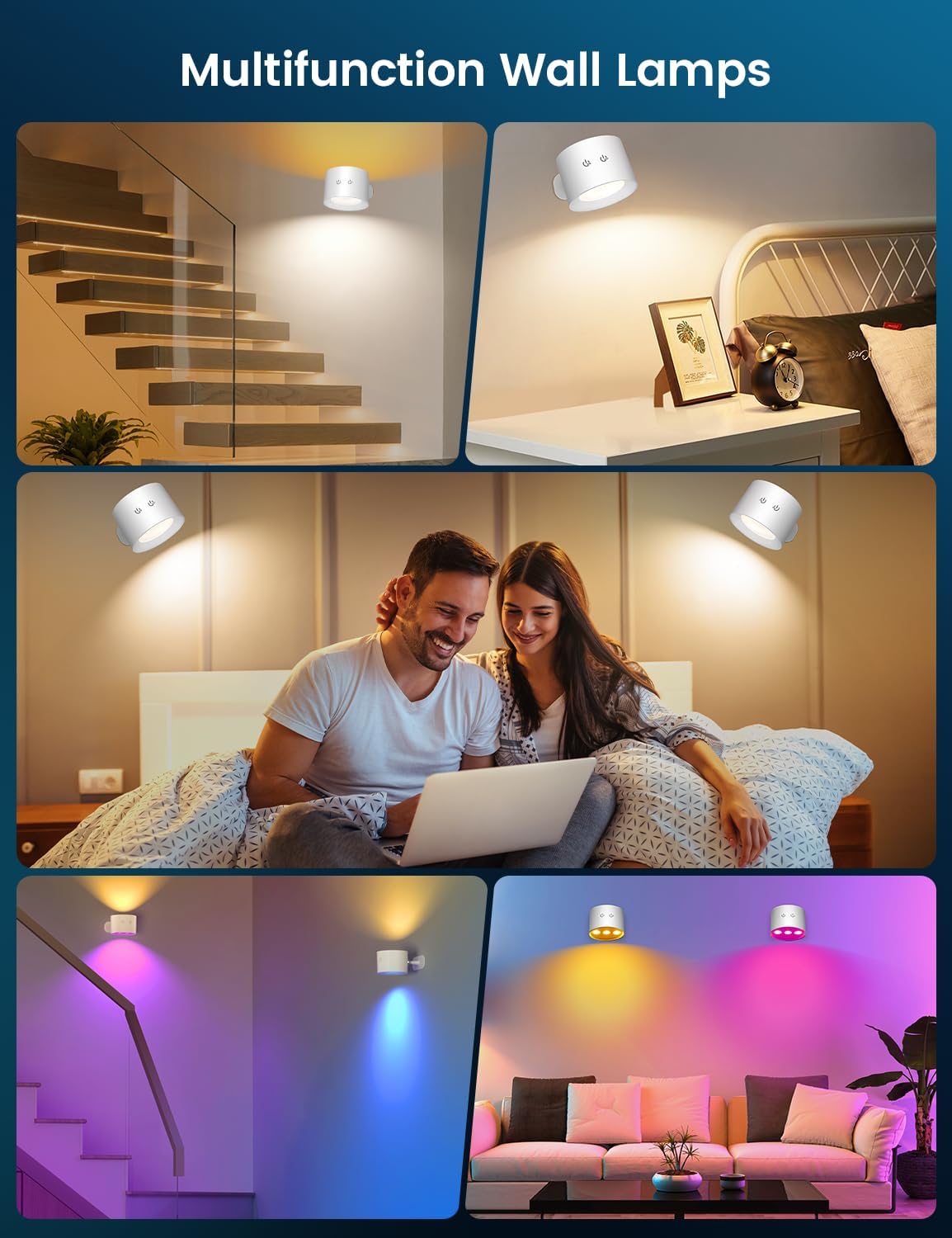Rechargeable Dimmable Wall Sconce