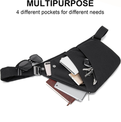 Anti-Theft Crossbody Sling Bag for Men & Women – Waterproof Travel Chest Pack