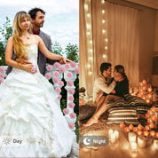 Romantic Pink Rose Fairy Lights – 20 LED Battery