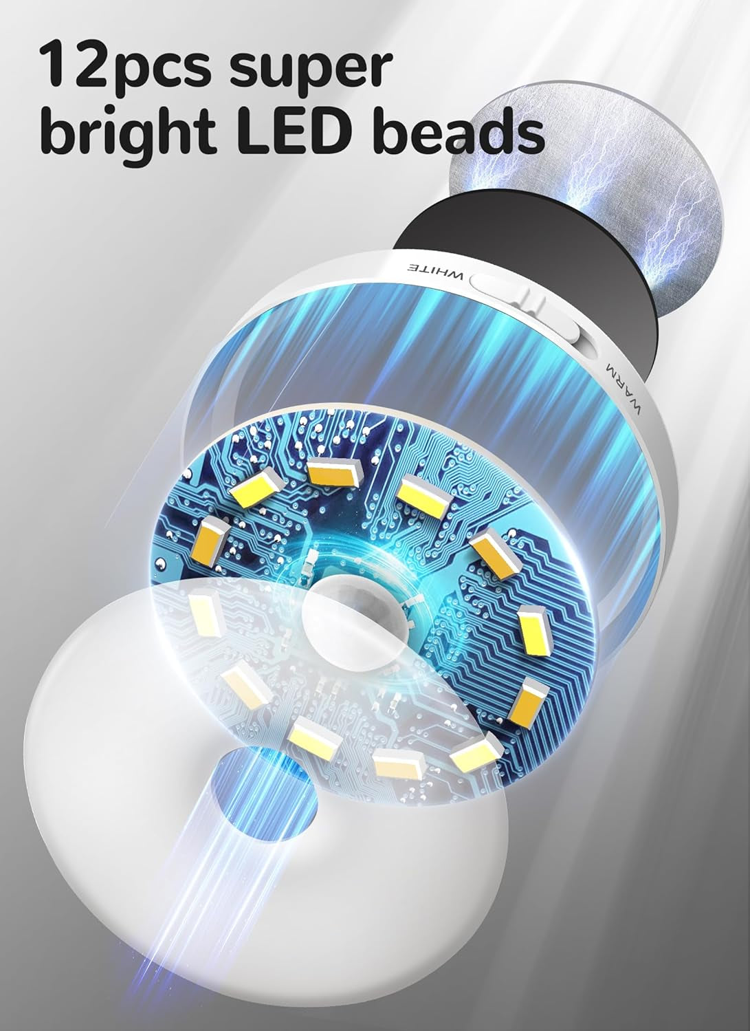 Rechargeable Motion Sensor LED Puck Lights – 6 Pack