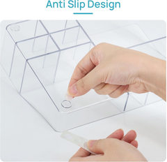 1 Tier Clear Makeup Organizer Cosmetic Storage for Vanity and Bathroom