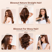 Ionic Thermal Brush – Heated Round Styling Brush with Adjustable Temp 120–210°C