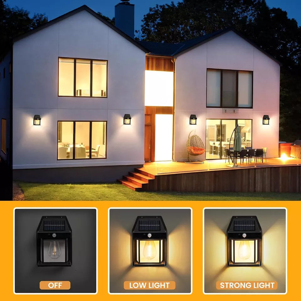 Solar Motion Sensor Wall Light for Outdoors