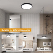 Modern Round LED Ceiling Light – 12W/18W, Waterproof, 6500K