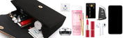 Elegant Faux Suede Evening Clutch Bag for Women – Wedding & Party Purse with Chain