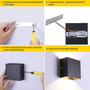 6W Up Down Indoor Wall Sconces