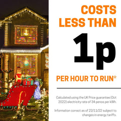 220 LED Multicolour Icicle Christmas Lights | 7.5m Outdoor & Indoor