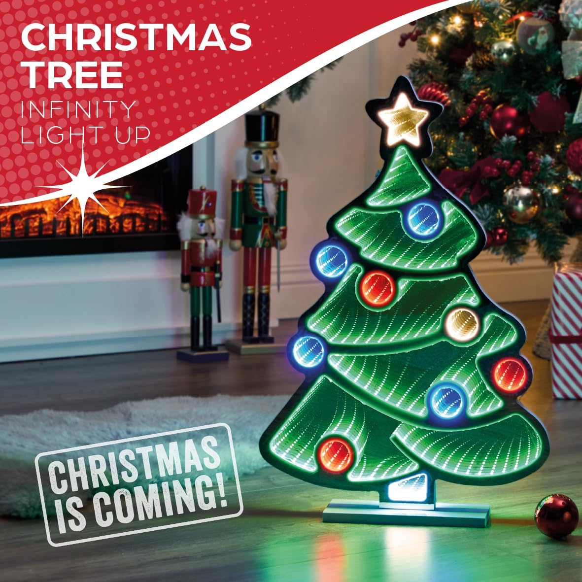 Freestanding Christmas tree LED decoration for indoor use