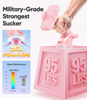 Rally Racing-Grade 3-in-1 Car Phone Holder Pink