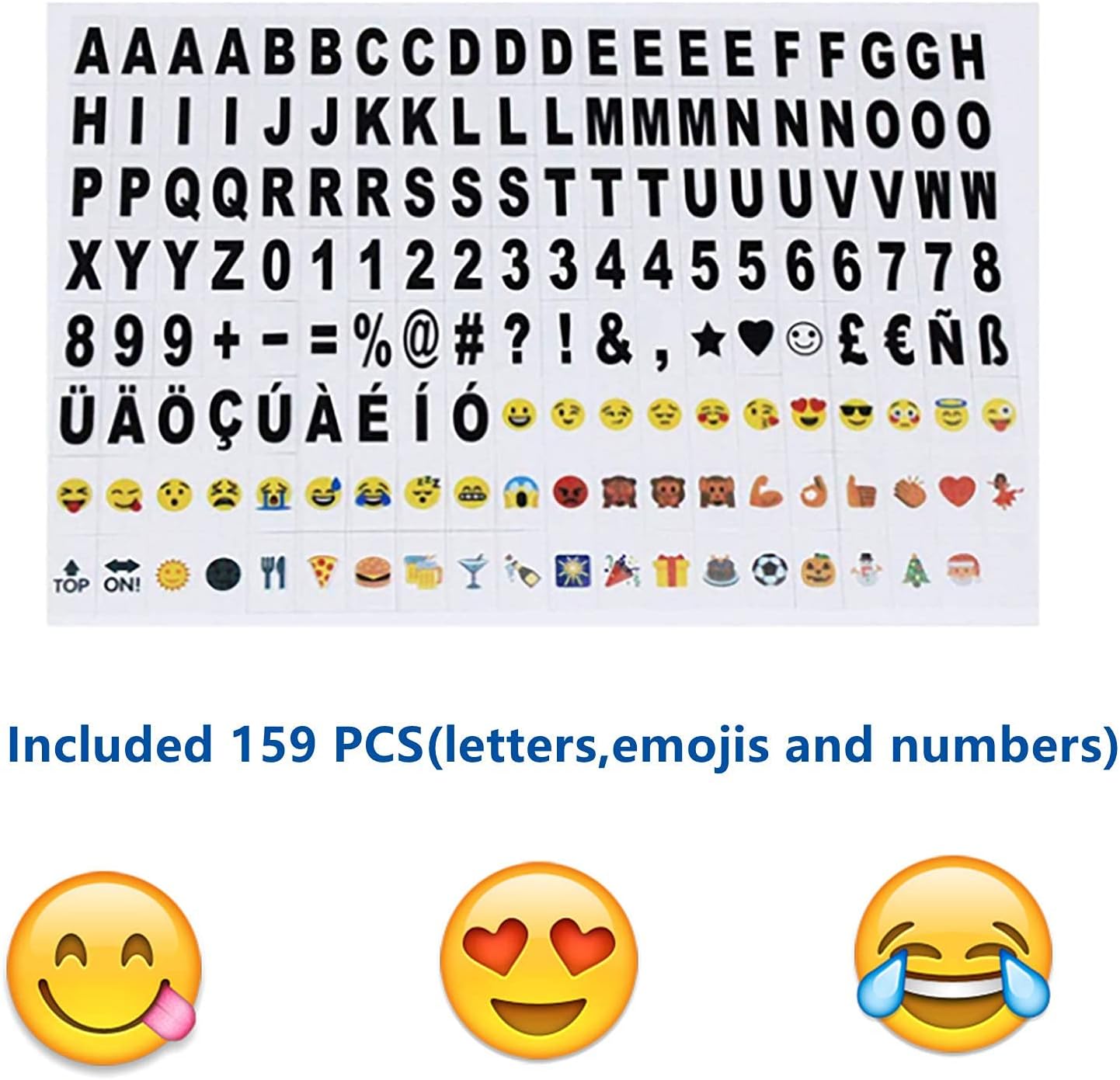 A4 Cinematic Light Box LED Sign with 159 Letters & Emojis