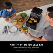 Air Fryer MAX PRO 6.2L – Family Size Digital Air Fryer with Non-Stick Drawer, Bake, Roast, Fry, Dishwasher Safe – Black & Copper