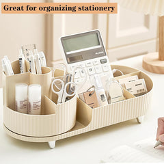 360° Rotating Makeup Organizer – Cosmetic Storage Display for Vanity, Dresser & Bathroom