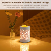 Bobolyn Ceramic Electric Wax Melt Burner – Fragrance Oil Warmer for Home & Office