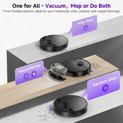 MS1MAX Robot Vacuum with Mop 5000Pa Suction