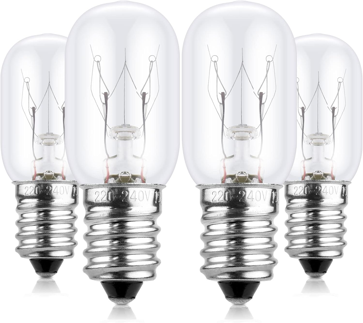 BROTOU 4-Pack 15W E14 Dimmable T20 Bulbs 2700K Warm White