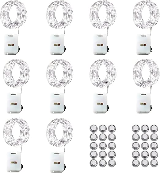 10 Pack Battery Fairy Lights – 3M, 3 Modes, Waterproof