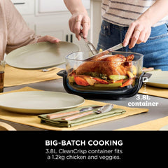 CRISPi 3.8L Portable Air Fryer 4-in-1 | Air Fry, Roast, Keep Warm & Recrisp | Compact Space-Saving Design | 1700W