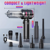 Nctoberows Black Rose Handheld Vacuum Cleaner 22000Pa Cordless