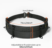 Padded 29'' Tool Belt for Men, Adjustable Work Belt with Heavy Duty Buckle Back Support for Carpenters, Electricians & Gardeners