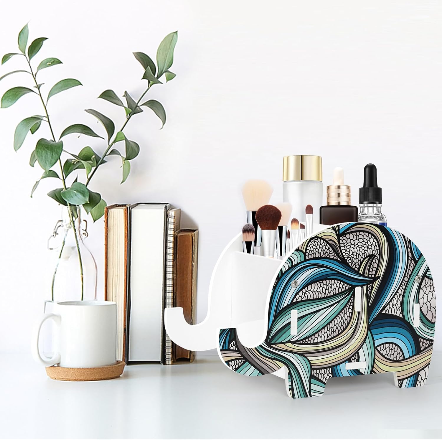Elephant Desk Organizer with Phone