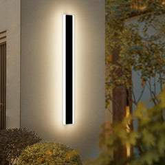 Outdoor Modern Wall Light - 60CM, 18W 1100LM Long Strip Wall Sconce with 3000K Warm White Light, IP65 Rainproof for Porch, Garden, Patio, and Garage