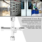 Tomario 4-in-1 Meter Box Gas Utilities Key Zinc Alloy