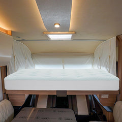 Double Memory Foam Mattress Topper – 135x190cm with Extra Deep Pocket Cover