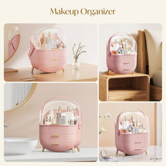 Multi-Function Makeup Case – Dustproof Cosmetic & Skincare Storage Box for Bathroom & Vanity
