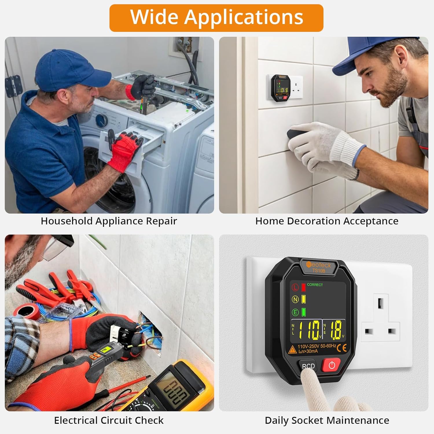 Neoteck Socket Tester & Non-Contact Voltage Pen Kit