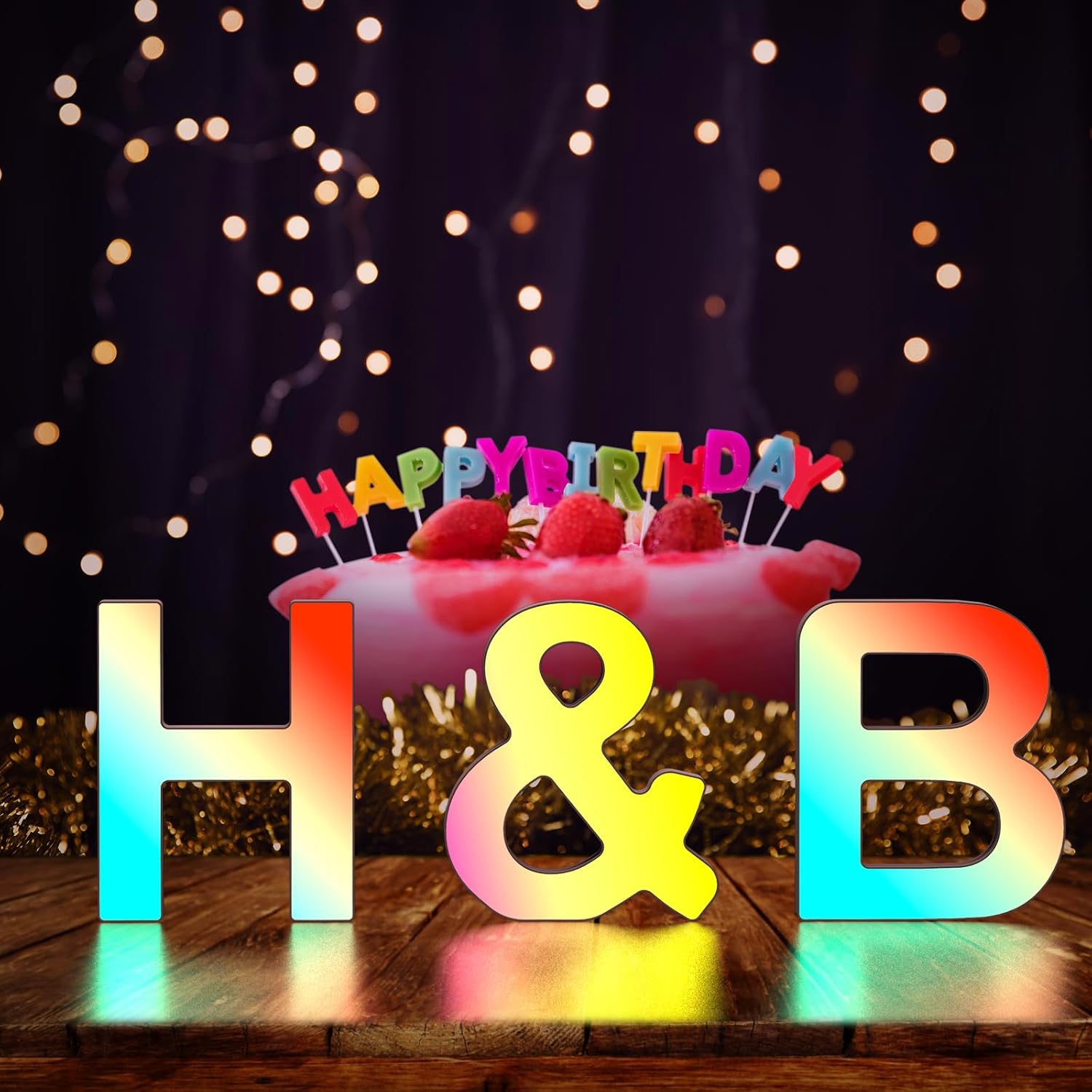 RGB LED Letter Light & USB Color Changing